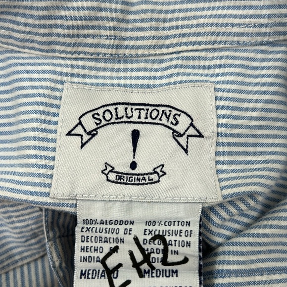 Vintage Solutions Original Embroidered Cat & Presents Button Up Shirt Size Med - Picture 11 of 11